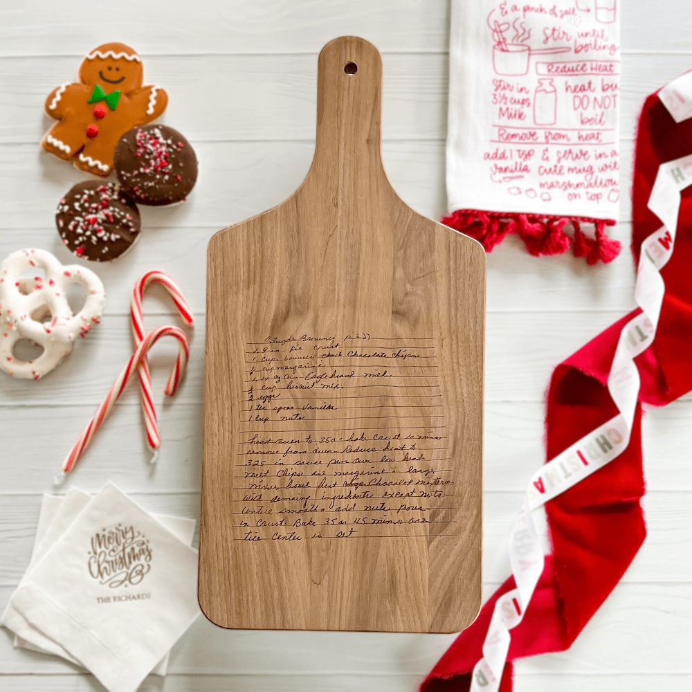 Personalized Recipe Engraved Cutting Board - Barn Street Designs