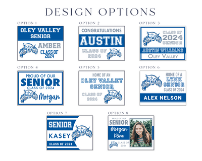 Class of 2024 Oley Valley Senior Yard Signs - Barn Street Designs