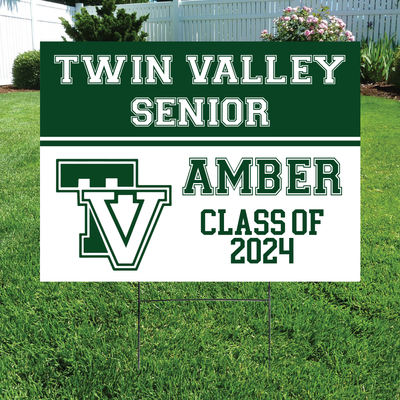 Class of 2024 Twin Valley Senior Yard Signs - Barn Street Designs