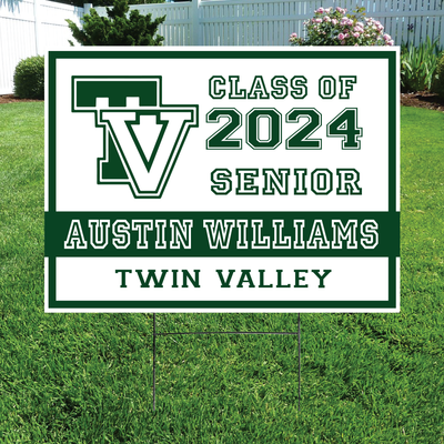 Class of 2024 Twin Valley Senior Yard Signs - Barn Street Designs