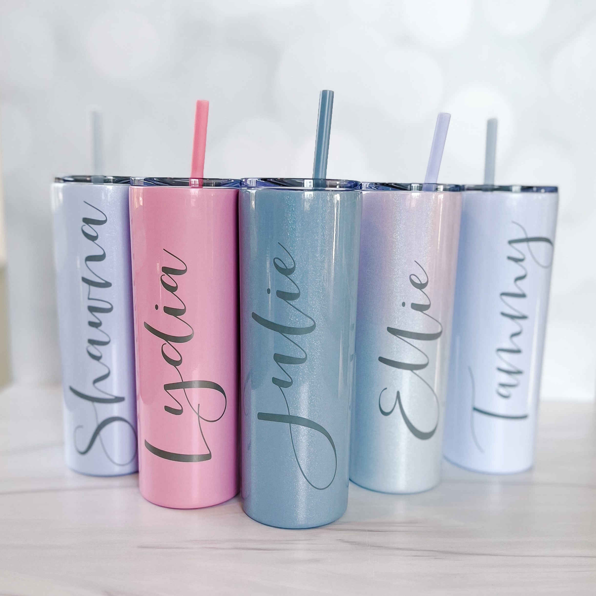 Personalized Acrylic Tumbler, 30 oz Skinny Tumbler with Straw, Persona –  The Blessed Honey Co.