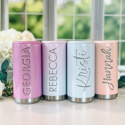 Personalized Skinny Can Coolers - Barn Street Designs