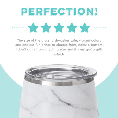 Marble Stemless Wine Cup (14oz) - Barn Street Designs