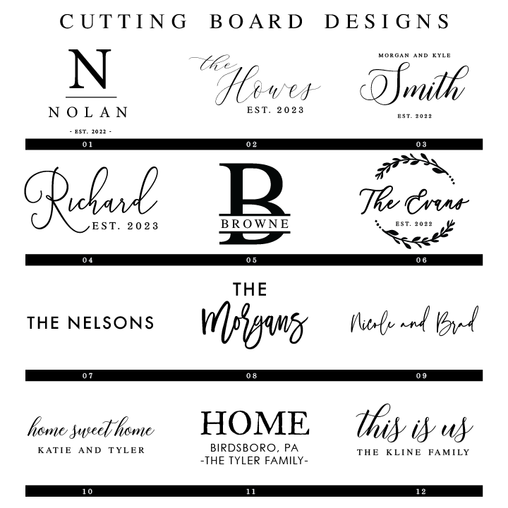 Personalized Board with Juice Groove - Barn Street Designs