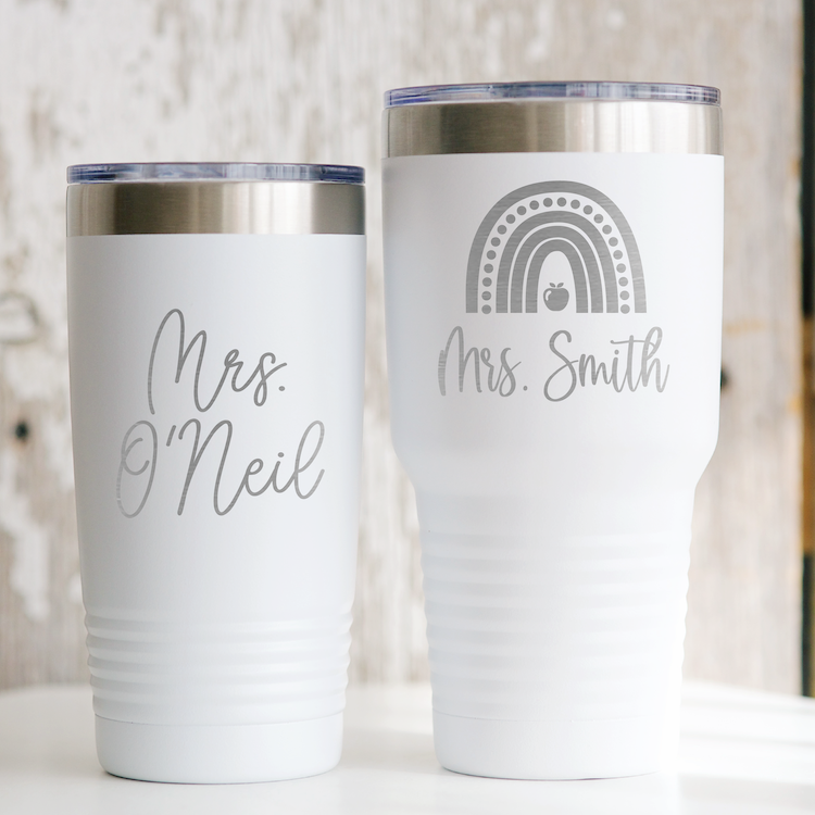 Mr. & Mrs. Personalized Engraved YETI Tumbler Set