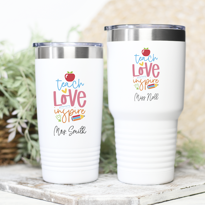 Teacher Insulated Tumbler 30oz - 18 color options