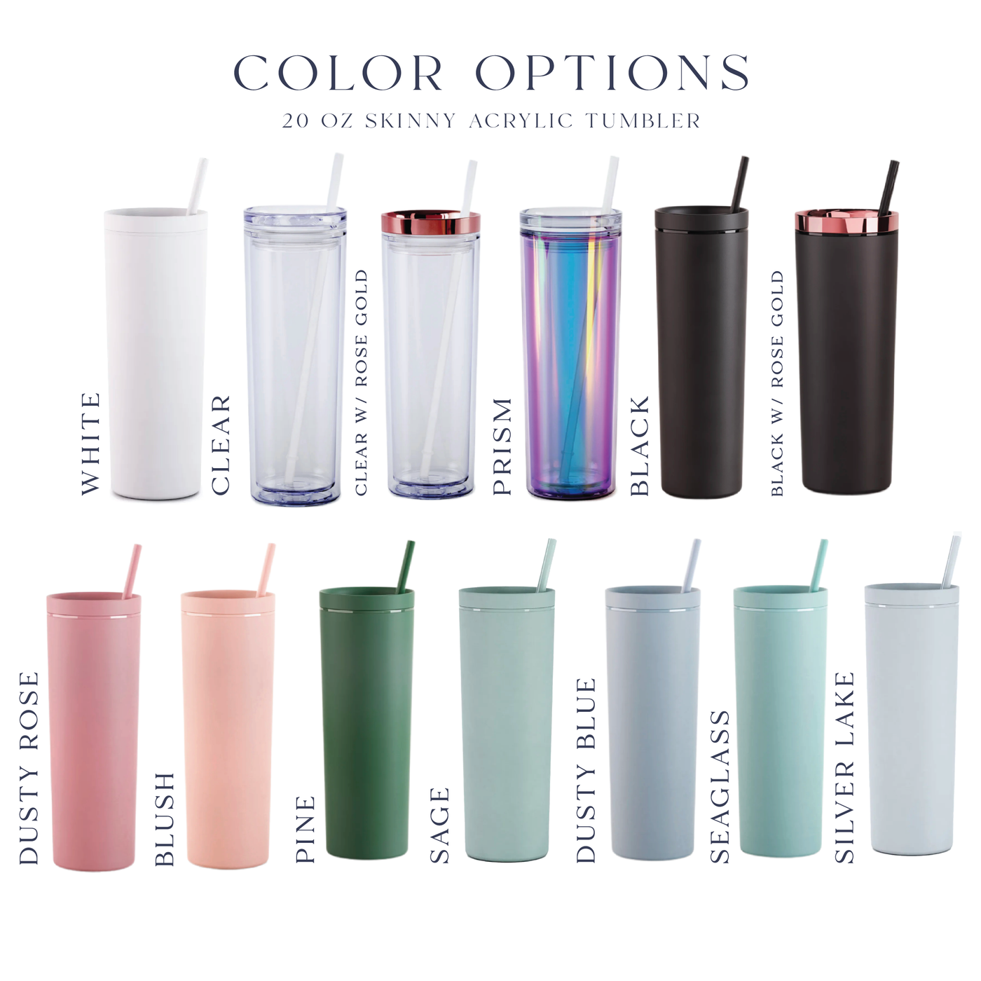 Teacher Acrylic Skinny Tumblers