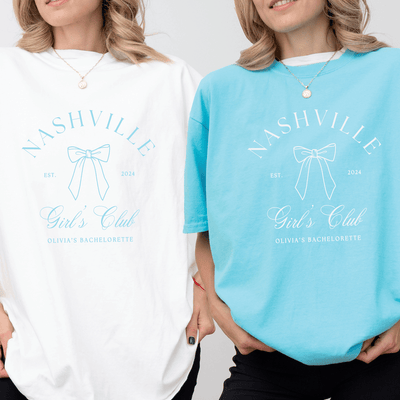 Nashville Girl's Club Bachelorette T-Shirt - Barn Street Designs
