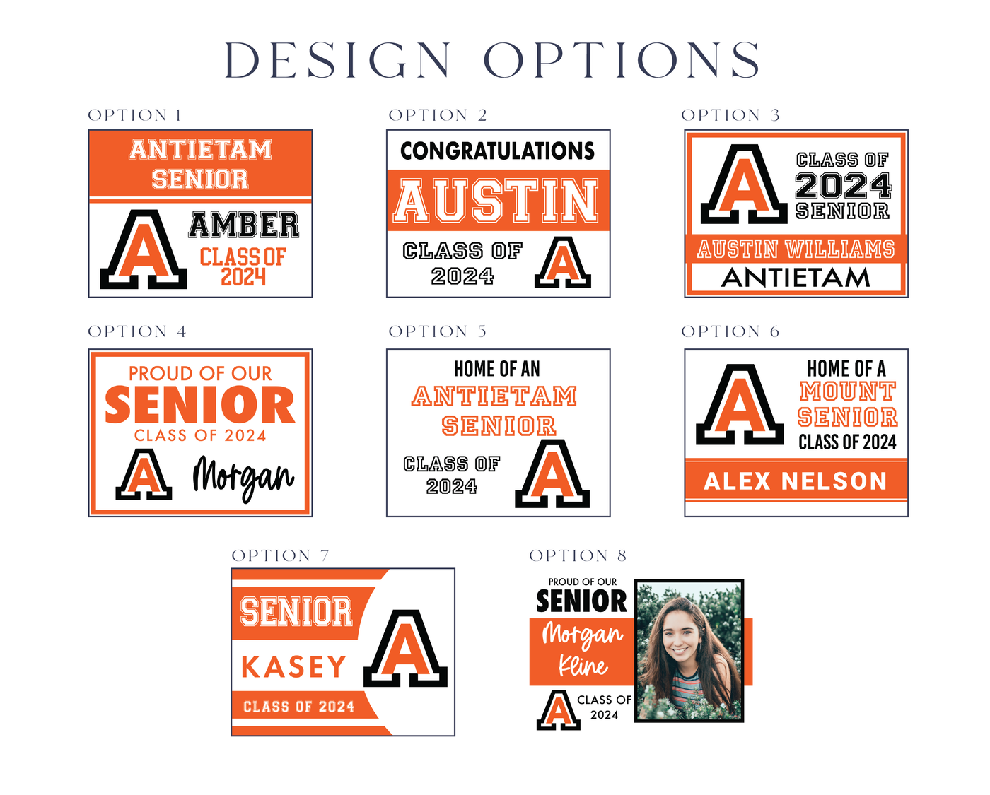Class of 2024 Antietam Senior Yard Signs - Barn Street Designs