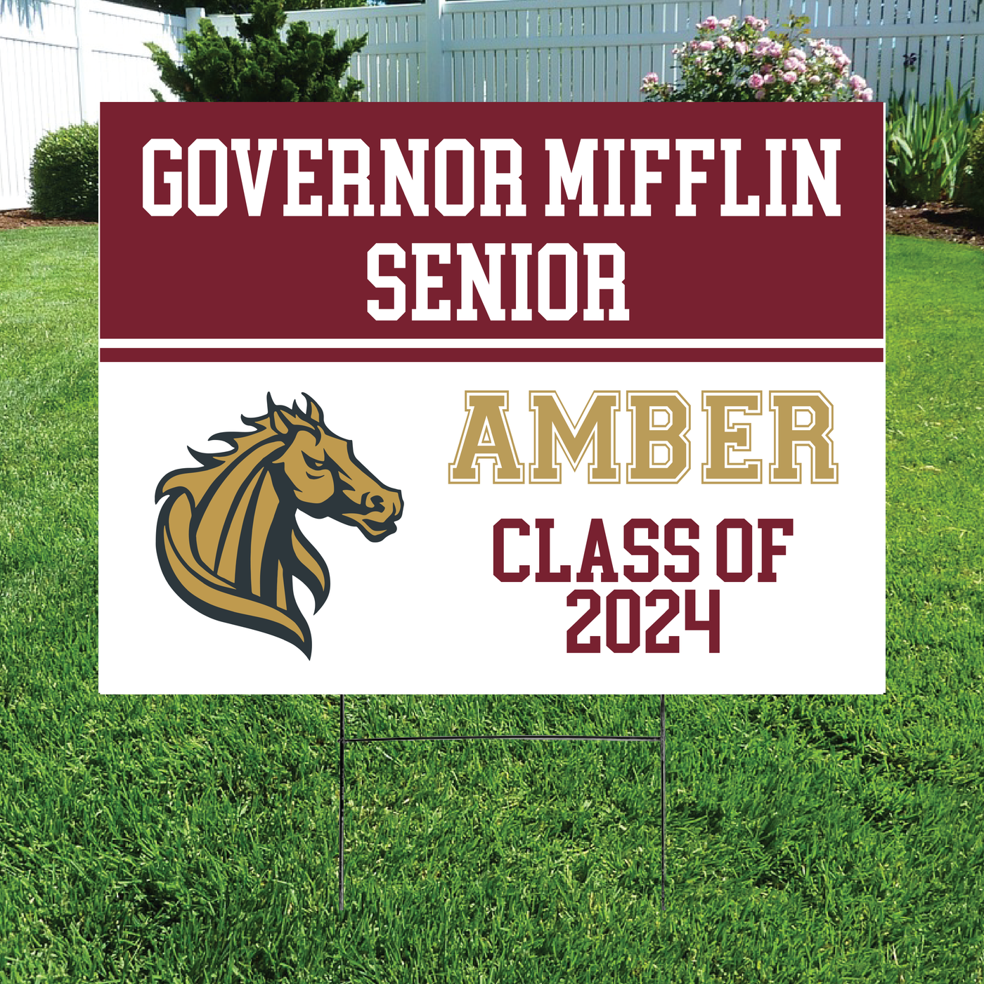 Class of 2024 Governor Mifflin Senior Yard Signs - Barn Street Designs