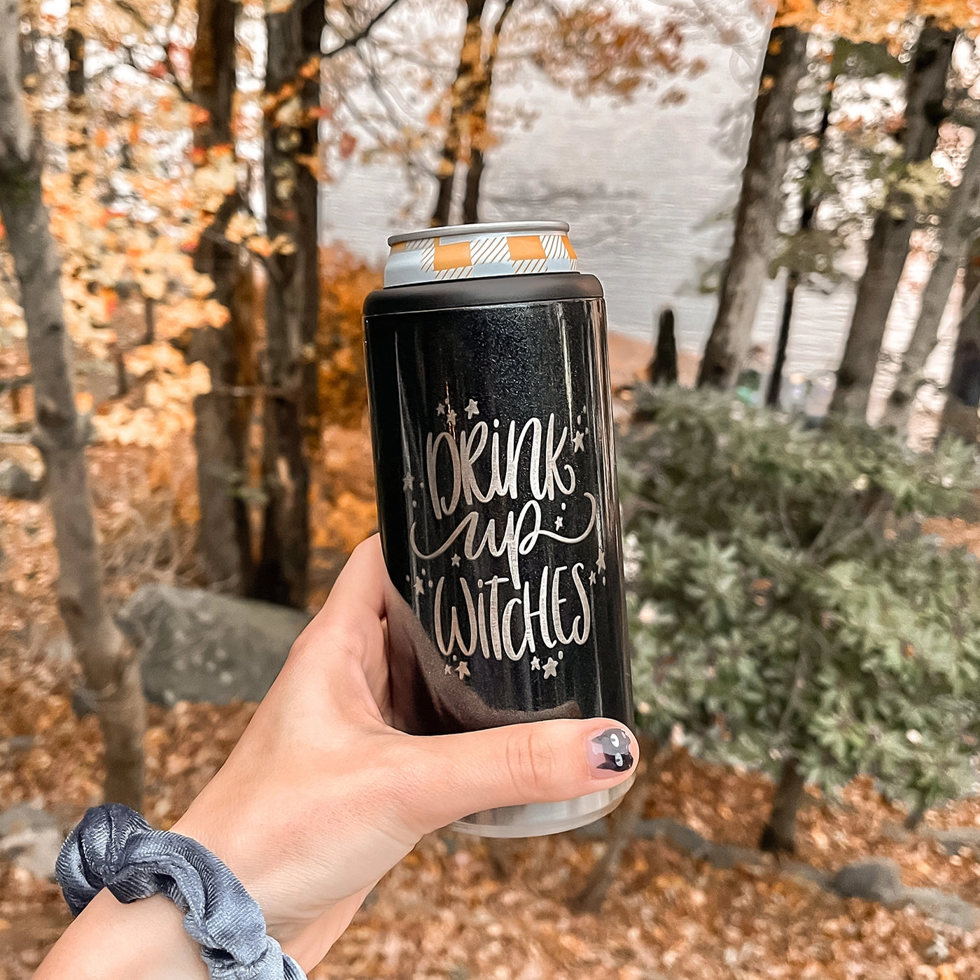 Drink Up Witches Can Coolers - Barn Street Designs