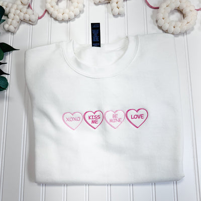 Candy Heart Valentine Sweatshirt