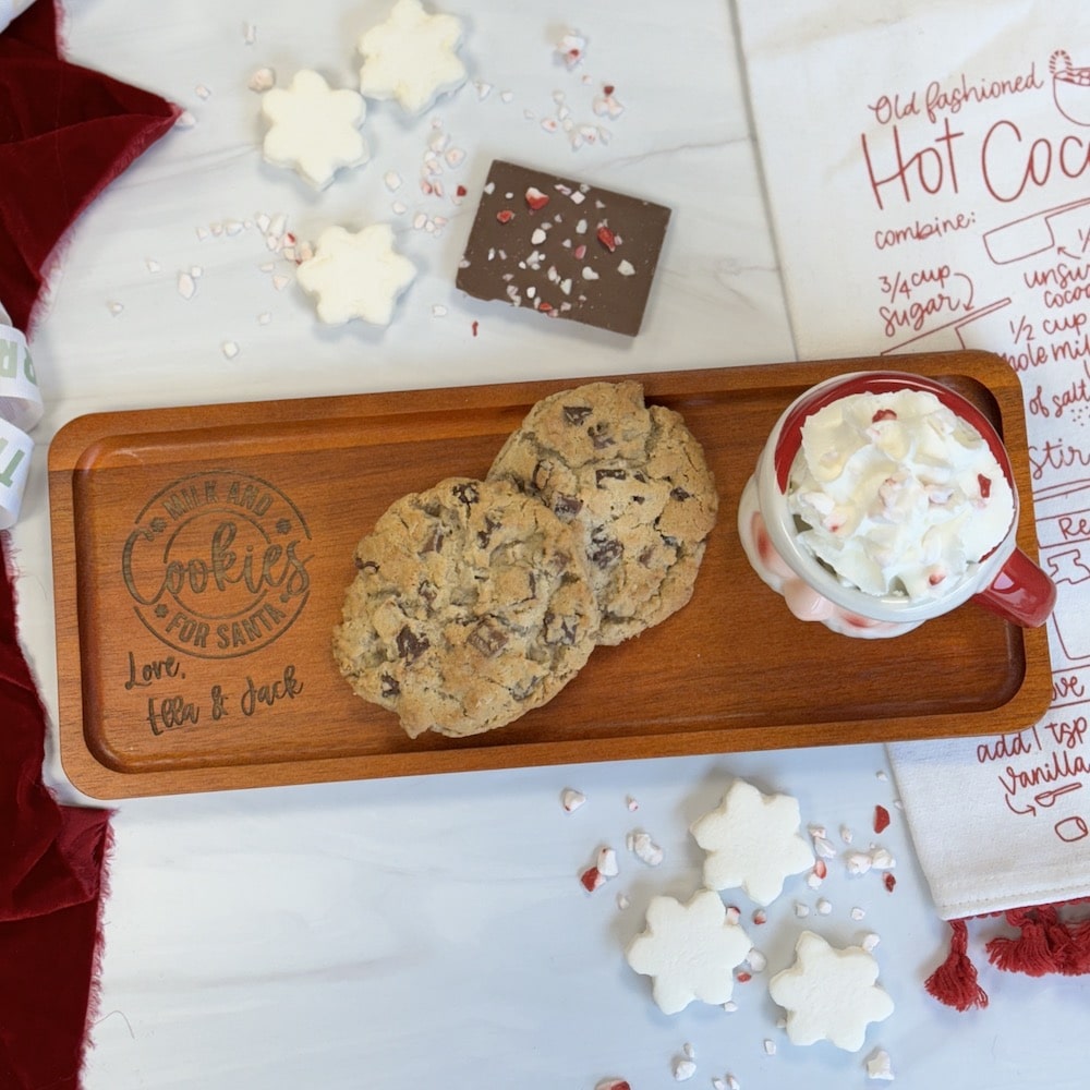 Milk and Cookies for Santa Tray - Barn Street Designs