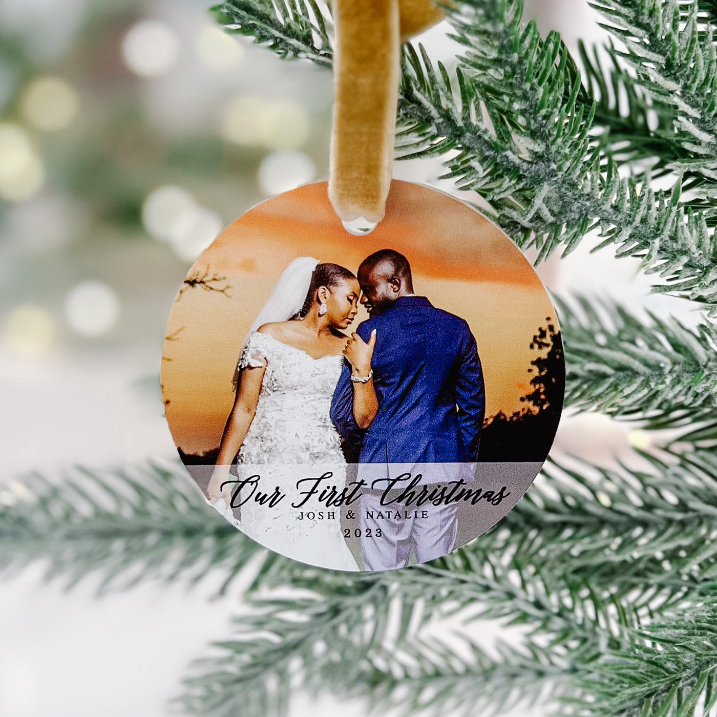 Our First Christmas Photo Ornament - Barn Street Designs