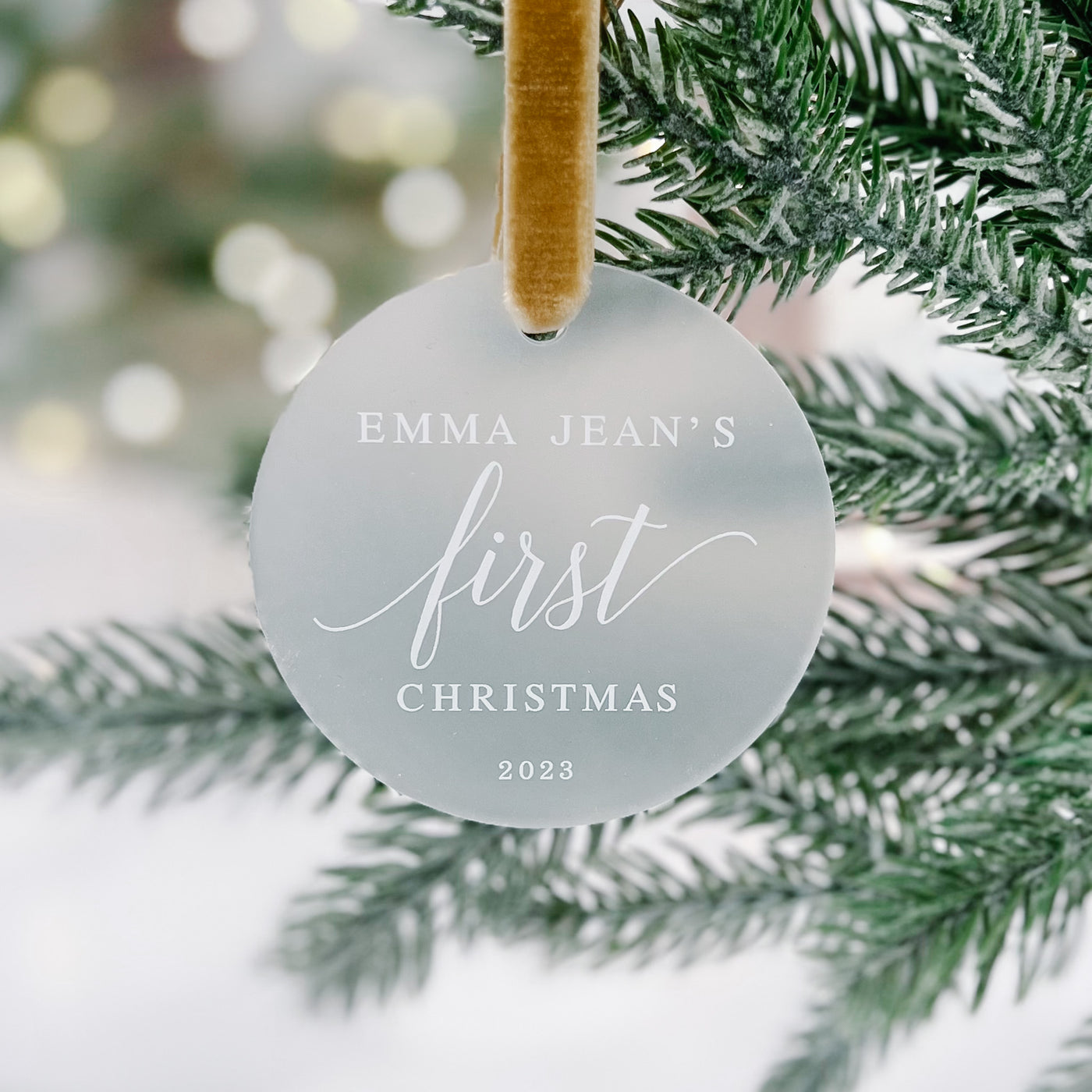 Baby's First Christmas Ornament - Barn Street Designs
