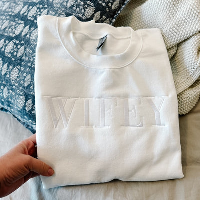 Wifey Personalized Crewneck Sweatshirt