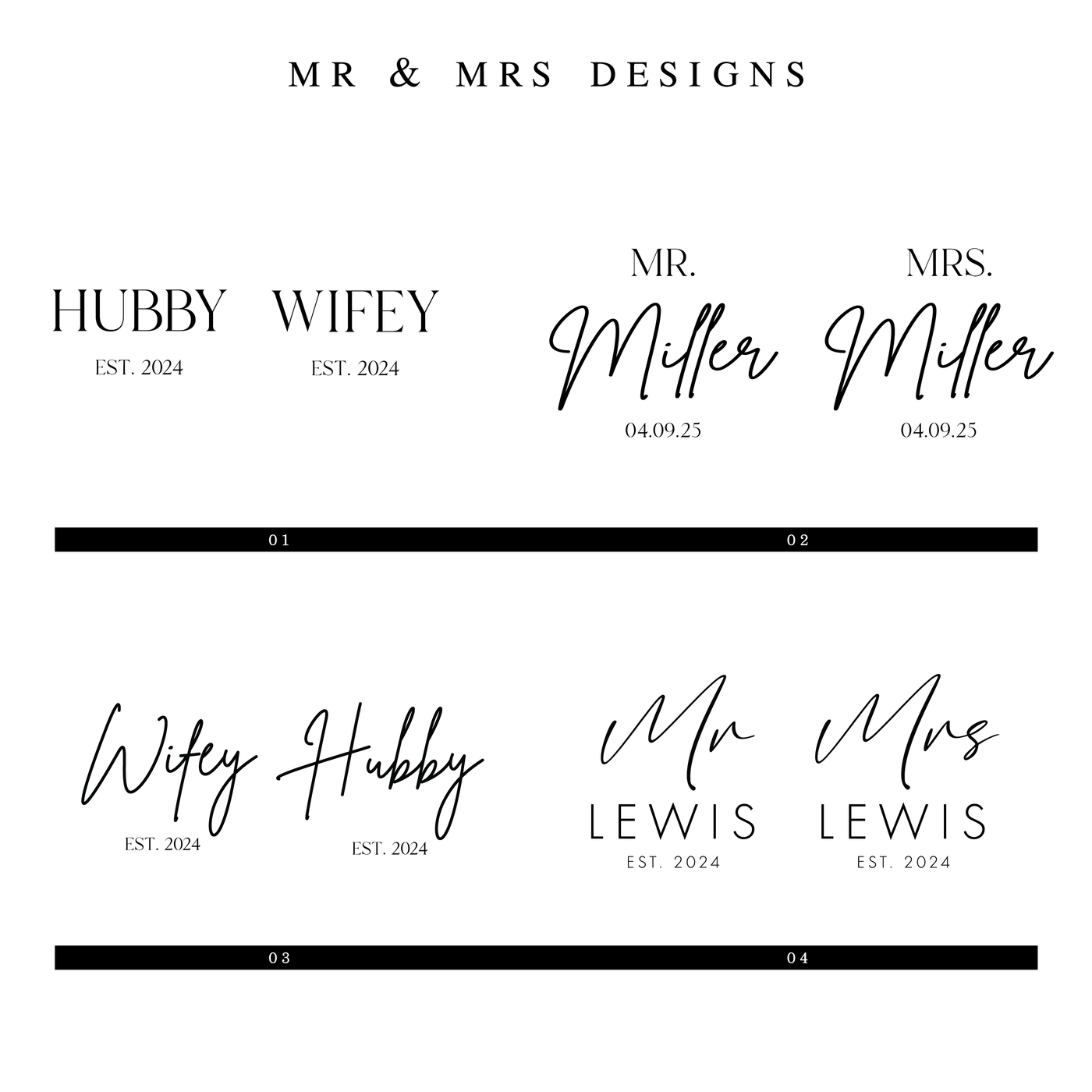 Personalized Mr and Mrs Tumbler Gift Set - Barn Street Designs