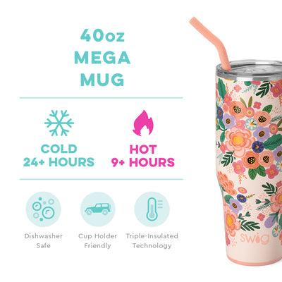 Personalized Swig Mega Mug - Full Bloom - Barn Street Designs