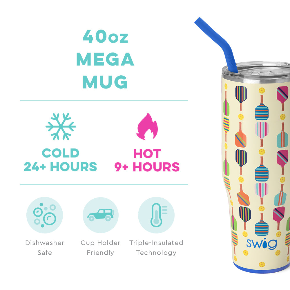 Personalized Swig Mega Mug - Pickleball - Barn Street Designs