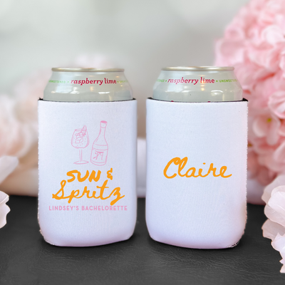 Sun and Spritz Bachelorette Can Coolers