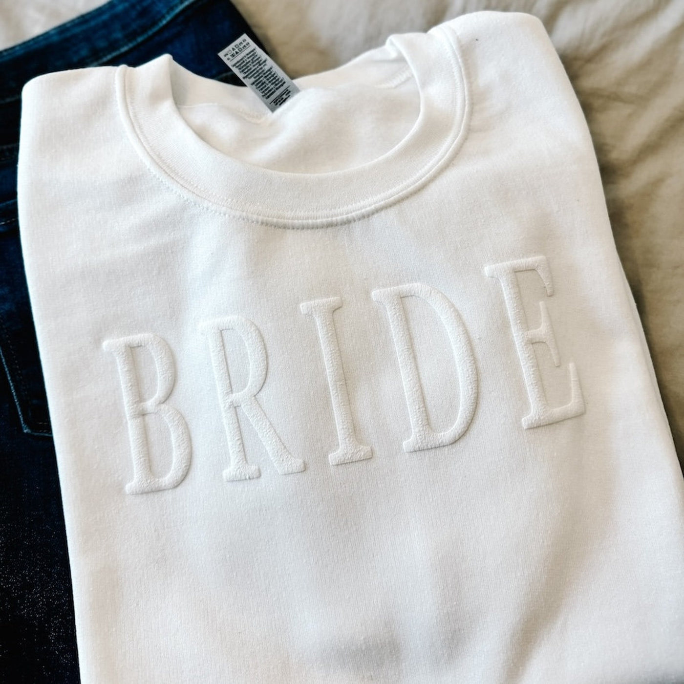 Bride Embossed Puff Print T-Shirt