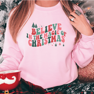 Believe In The Magic Of Christmas Sweatshirt - Barn Street Designs