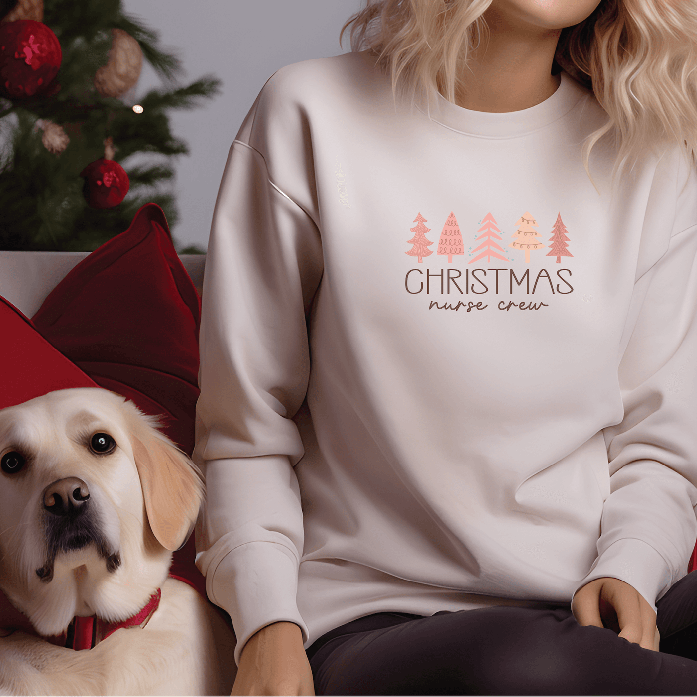 Christmas Nurse Crew Sweatshirt - Barn Street Designs