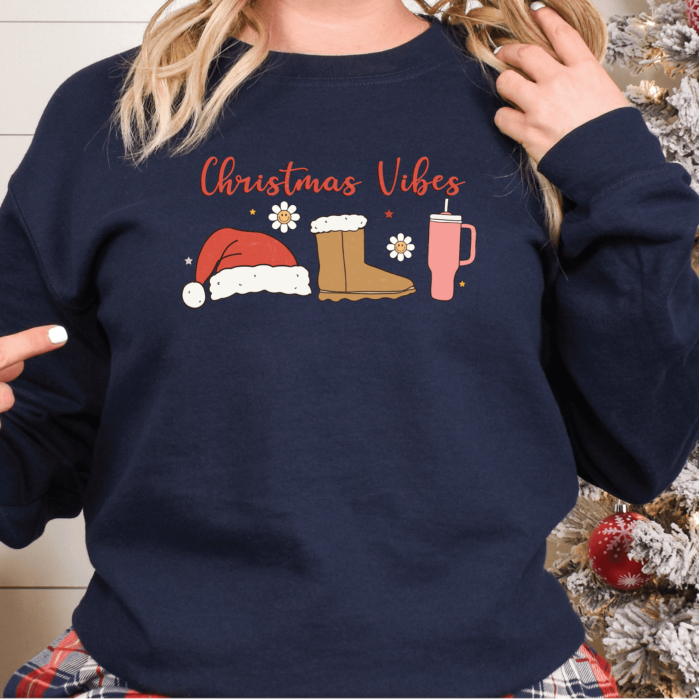 Christmas Vibes Sweatshirt - Barn Street Designs