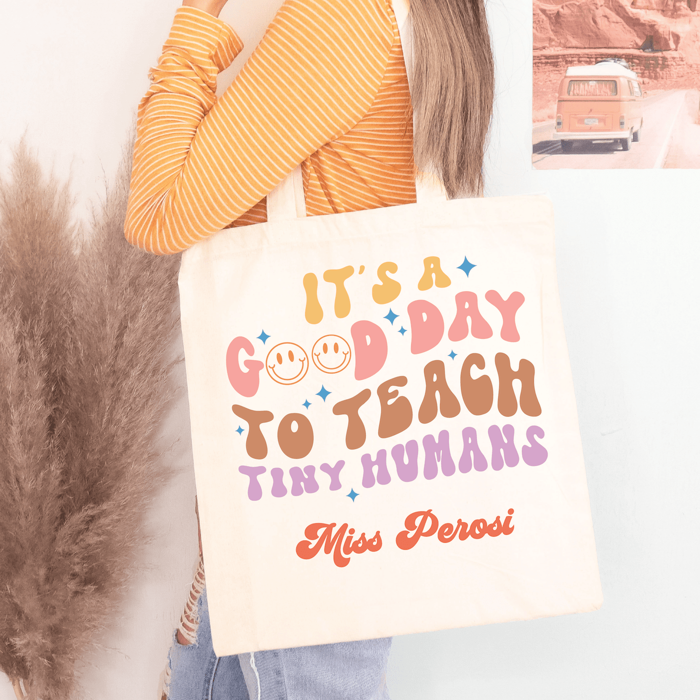 Teach Tiny Humans Canvas Tote Bag