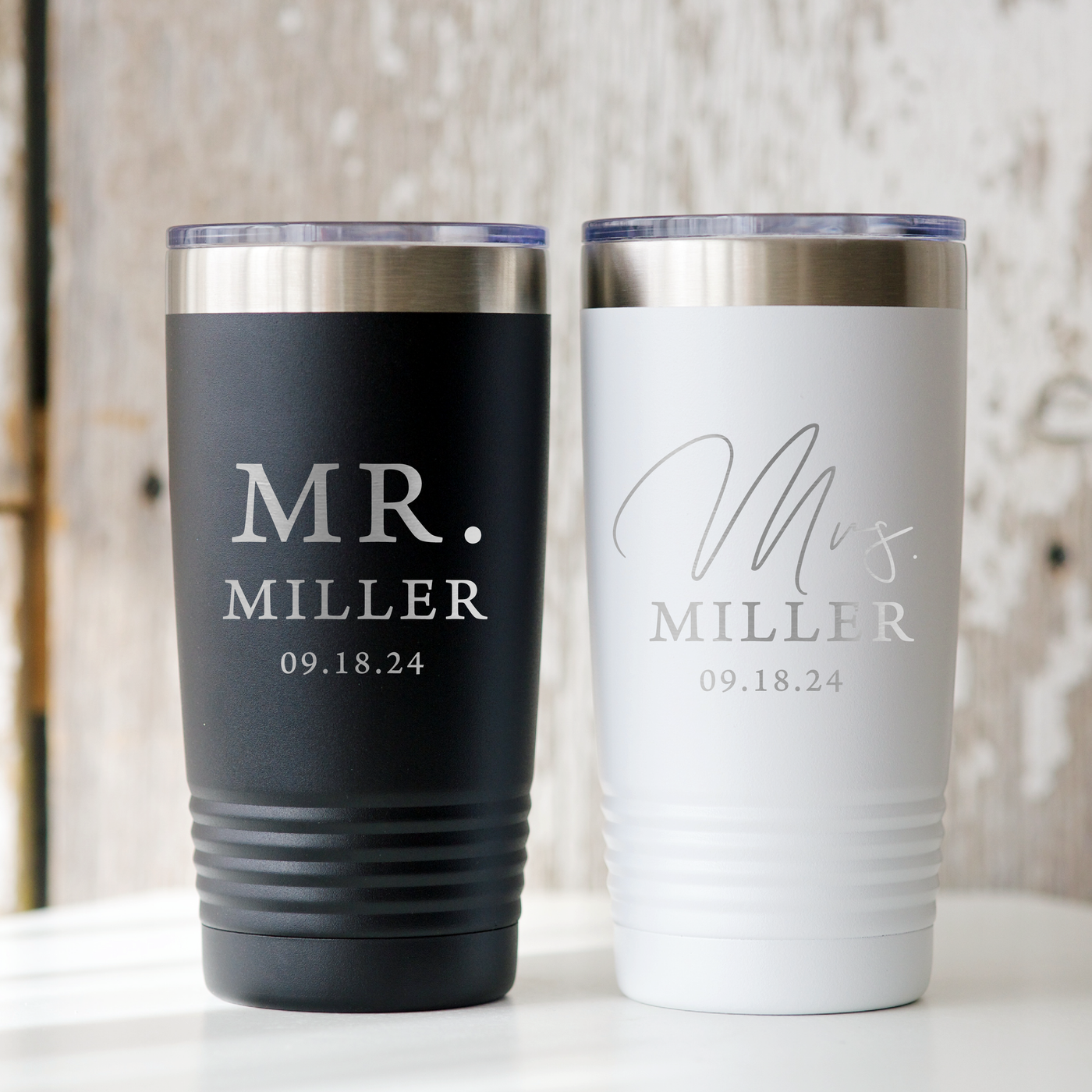 Mr and Mrs Tumbler Set