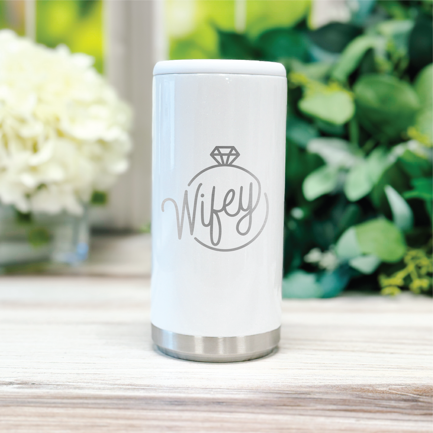 Future Mrs Skinny Can Cooler Gift - Barn Street Designs