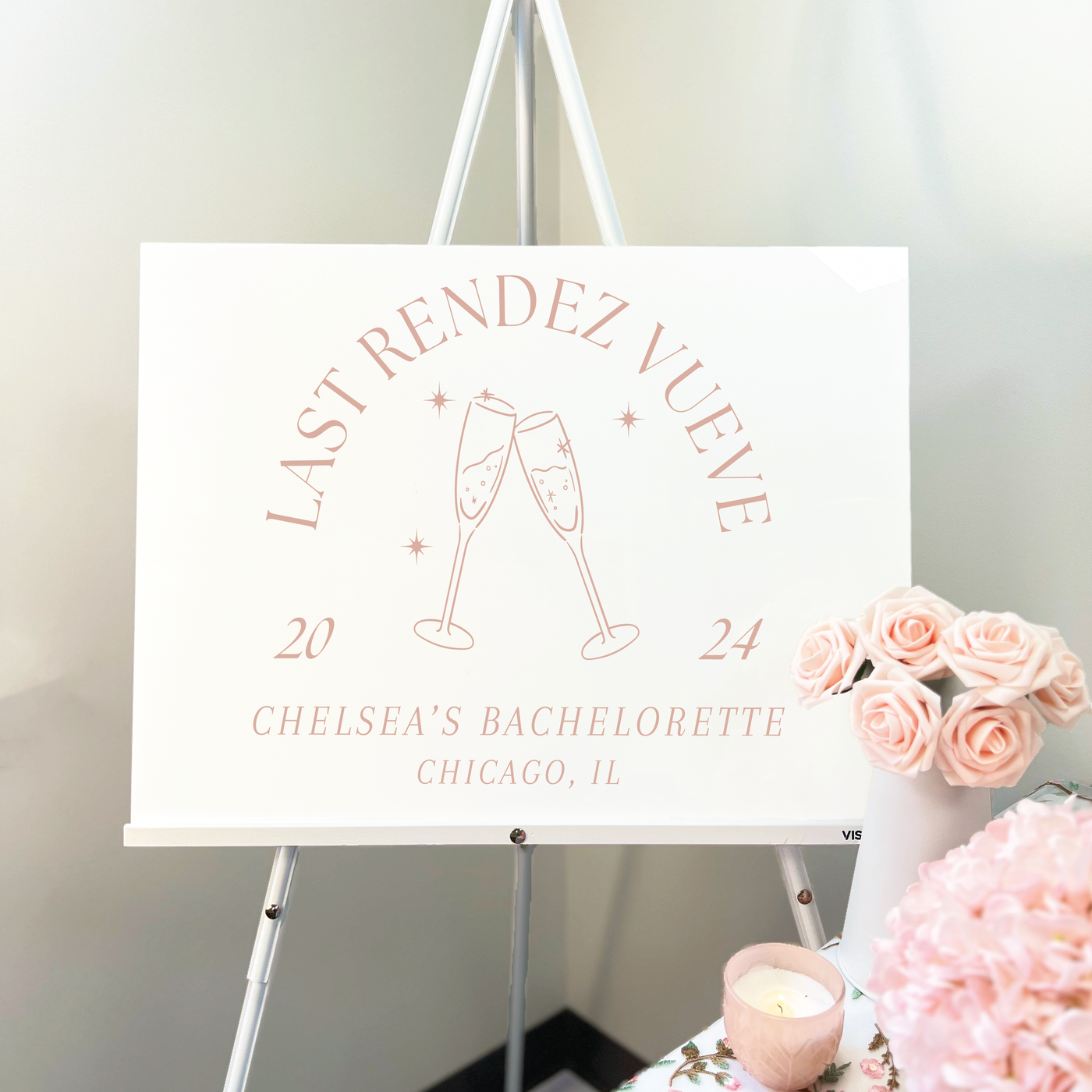 Last Rendez Vueve Acrylic Bachelorette Sign