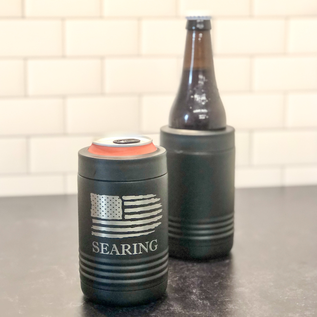 Personalized Beer Coozie for Groomsmen (17 Available Colors)