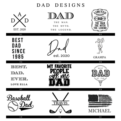 Personalized Dad Tumbler - Barn Street Designs