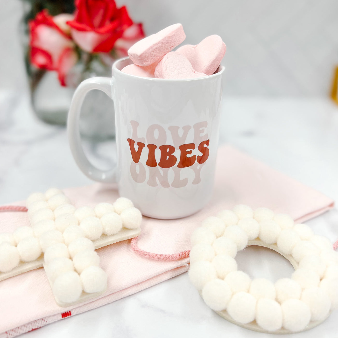 Love Vibes Only Valentine Coffee Mug - Barn Street Designs