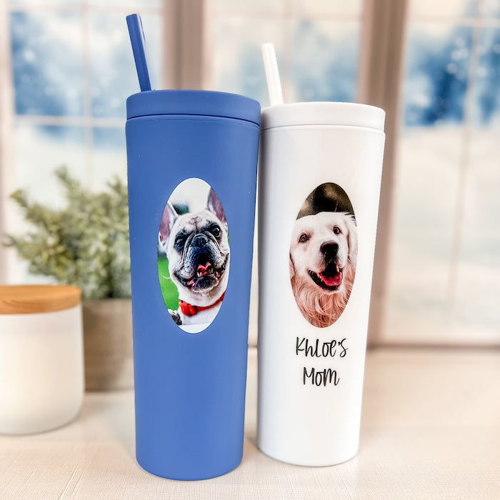 Custom Dog Photo Tall Tumbler