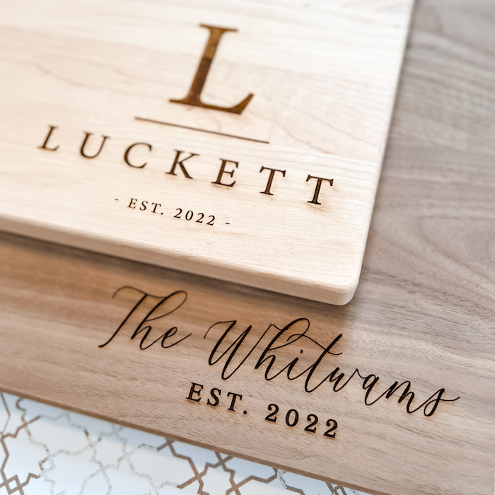 Personalized Paddle Cutting Board with Corporate Logo - Barn Street Designs