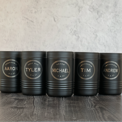 Groomsmen Custom Coffee/Cocktail Tumbler – Rubi and Lib Design Studio