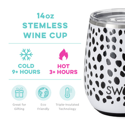 Spot On Stemless Wine Cup (14oz) - Barn Street Designs