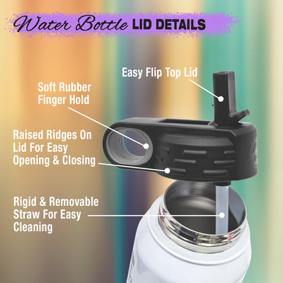 32oz Laser Engraved Water Bottle - Barn Street Designs