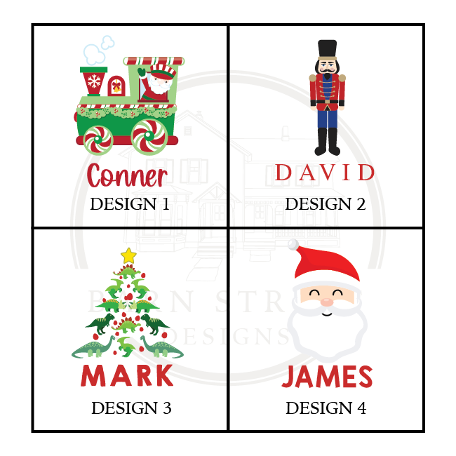 Personalized Boy Christmas Tumbler - Barn Street Designs