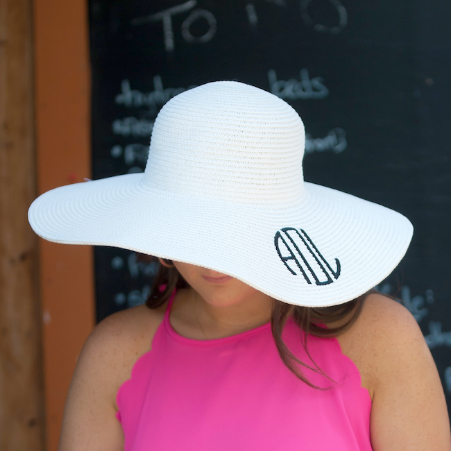 Personalized Beach Hat / Floppy Hat - Barn Street Designs
