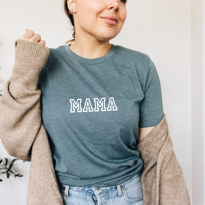 Varsity Mama Unisex T-shirt - Barn Street Designs