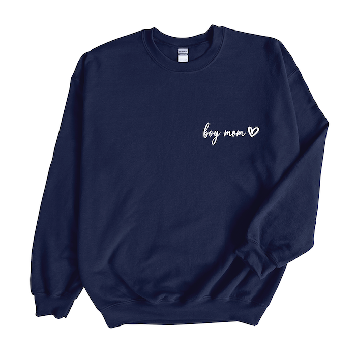 Boy Mom Love Sweatshirt - Barn Street Designs