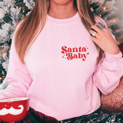 Santa Baby Christmas Sweatshirt - Barn Street Designs