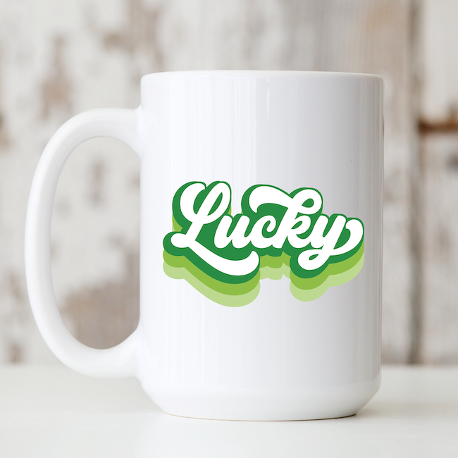 Lucky Ceramic Coffee Mug - Barn Street Designs