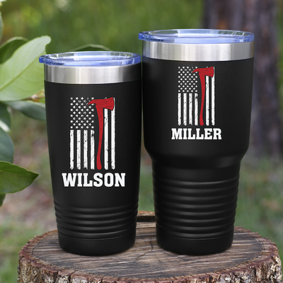 Thin Red Line Personalized Tumbler - Barn Street Designs