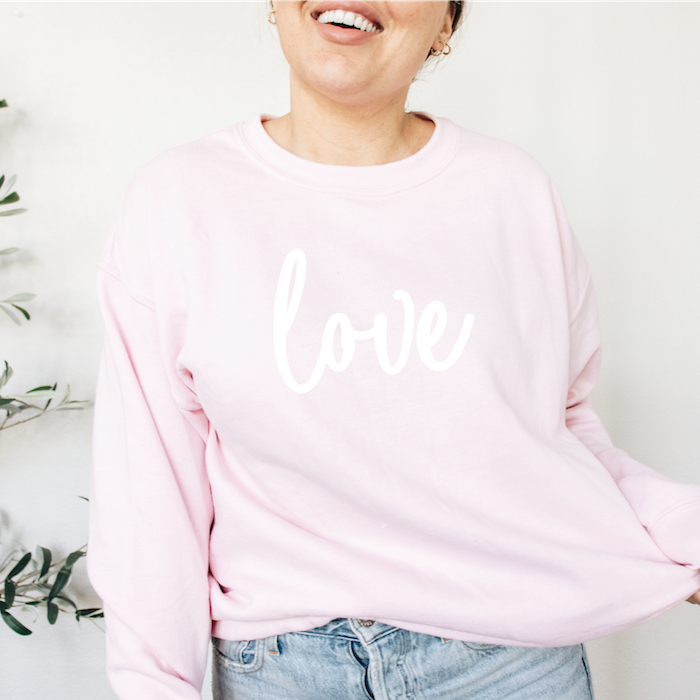 Love Valentine's Day Sweatshirt - Barn Street Designs